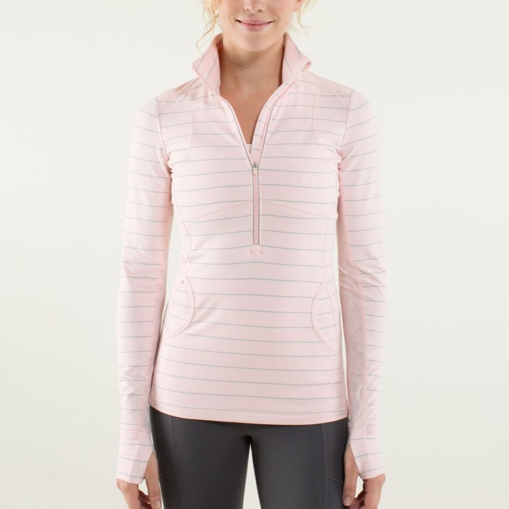 LULULEMON STAR RUNNER PULLOVER IN PRETTY PINK